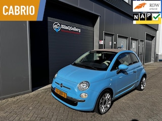 Fiat 500 0.9 TwinAir Lounge | Cabrio | Sensors | Leer