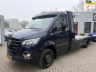 Mercedes-Benz Sprinter 319 1.9 CDI Tijhof AluLiner -AUTOTRANSPORTER-DUBBELLUCHT-AUTOMAAT-ZWAAILAMP-3 PERSOONS-3500 KG-STOELVERWARM