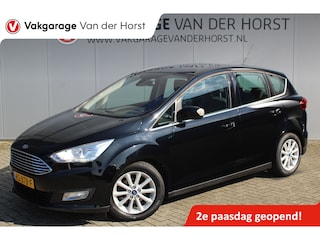 Ford C-MAX 1.0-125pk Titanium. Goed onderhouden hoogzitter ! Autm. airco dual, LM wielen, elektr. achterklep, cruise control, navigatie, telefoonvoorb., panoramadak, metallic lak, voorraamverwarming etc.