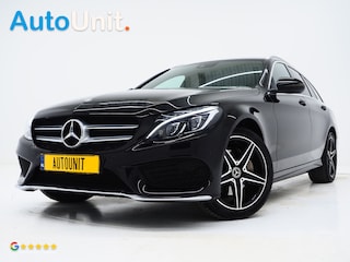 Mercedes-Benz C-klasse Estate 180 AMG | Leder | Stoelverwarming | Sfeerlicht | Cruise | Zwarte Hemel | PDC | Climate
