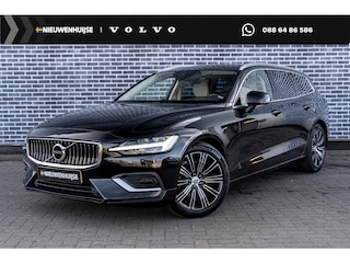 Volvo V60 2.0 B4 Plus Bright | Navigatie | Apple Carplay | Android Auto | Lederen Bekleding | Stoelverwarming | Achteruitrijcamera | Parkeersensoren | Lichtmetalen Velgen | Keyless Entry | Elektrische Achterklep
