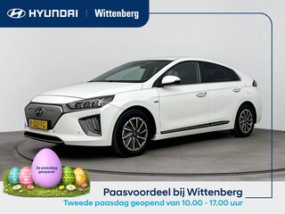 Hyundai Ioniq PREMIUM EV 38 kWh | TREKHAAK | ALL SEASONS | VERWARMDE VOORSTOELEN | LEDER | CRUISE ADAPT. | CLIMA | CAMERA | NAVI | WARMTEPOMP | APPLE CAR PLAY & ANDROID AUTO | 16'' LM VELGEN |