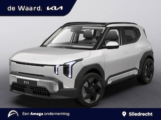 Kia EV2 Plus Advanced 42.2kWh 147pk | SCHUIF/KANTELDAK | ELEKTRISCH VERSTELBARE BESTUURDERSSTOEL | HARMON KARDON AUDIO | 18'' LM-VELGEN | LED | EXTRA GETINTE RAMEN | STOEL- + STUURWIELVERW. |