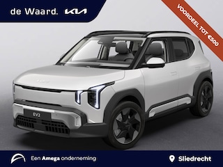 Kia EV2 Plus Advanced 42.2kWh 147pk | SCHUIF/KANTELDAK | ELEKTRISCH VERSTELBARE BESTUURDERSSTOEL | HARMON KARDON AUDIO | 18'' LM-VELGEN | LED | EXTRA GETINTE RAMEN | STOEL- + STUURWIELVERW. |