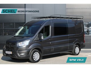 Ford Transit 350 2.0 TDCI L3H2 DC 6Zits Trend 130pk - Trekhaak - Impriaal - Cruise - Raptor Grill - Rijklaar