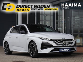 Peugeot 308 1.2 Hybrid 145 e-DCS6 GT | AGR stoelen | Stoel en stuurverwarming | Camera rondom | Adaptieve cruise control | Panoramadak | Afneembare trekhaak | Full led | 18 inch lichtmetalen velgen