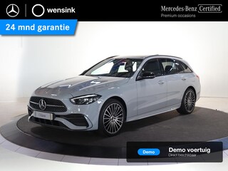 Mercedes-Benz C-klasse Estate 300e Business Solution AMG | Night | Panoramaschuifdak | Trekhaak | Sfeerverlichting | 19 LM velgen |
