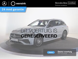 Mercedes-Benz C-klasse Estate 300e Business Solution AMG | Night | Panoramaschuifdak | Trekhaak | Sfeerverlichting | 19 LM velgen |