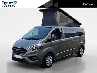 Ford Transit Custom Camper 2.0 TDCI L2H1 Limited 170pk automaat | Camper met 2 slaapplaatsen | Keuken met gootsteen- koelkast- gasfornuis | Zonnescherm | Trekhaak | Distributie is vervangen