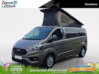 Ford Transit Custom Camper 2.0 TDCI L2H1 Limited 170pk automaat | Camper met 2 slaapplaatsen | Keuken met gootsteen- koelkast- gasfornuis | Zonnescherm | Trekhaak | Distributie is vervangen