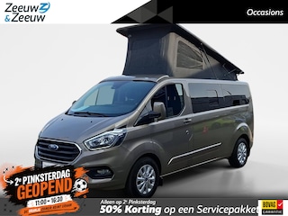Ford Transit Custom Camper 2.0 TDCI L2H1 Limited 170pk automaat | Camper met 2 slaapplaatsen | Keuken met gootsteen- koelkast- gasfornuis | Zonnescherm | Trekhaak | Distributie is vervangen