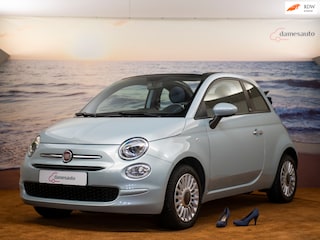 Fiat 500 1.0 Hybrid Dolcevita, Cabriolet, lichtblauw, incl garantie