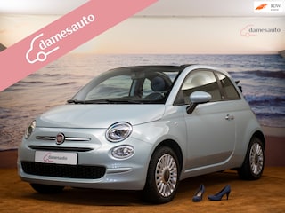 Fiat 500 1.0 Hybrid Dolcevita, Cabriolet, lichtblauw, incl garantie