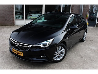 Opel Astra 1.0 Carplay, ACC, Achteruitrijcamera, ECC, LED, NAVI, Parksens. V en A, Leder/Stof, Parkeer assistent, Trekhaak, 16" LMV