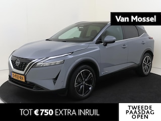 Nissan Qashqai 1.5 e-Power Tekna | Cold Pack | Design Pack | airco automatisch | alarmsysteem, Apple Carplay/Android | cruise control adaptief met Stop&Go en stuurhulp |file assistent | lederen/stof bekleding | lichtmetalen velgen 19"| navigatiesysteem full map |