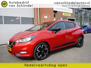 Nissan Micra 1.0 IG-T N-DESIGN ORIGINEEL NL KEURIGE NETTE STAAT NAVIGATIE ANDROID/APPLECARPLAY AIRCO CRUISECONTROL PARKEERSENSOREN RIJSTROOKSENSOR BLUETOOTH 4X ELECTR.RAMEN/SPIEGELS