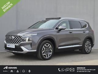 Hyundai Santa Fe 1.6 T-GDI PHEV Premium Sky 7P automaat / 7 persoons / Accu SOH 100% / Dealer onderhouden / Afneembare trekhaak / Head Up Display / Trekgewicht 1350 kg / Glazen schuif- en kanteldak / Stuur- Stoel & Achterbankverwarming /