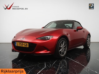 Mazda MX-5 1.5 SkyActiv-G 132PK Luxury Roadster - Lederen bekleding - Climate control - Cruise control - Stoelverwarming - LED koplampen - 12 maanden garantie