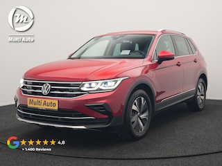 Volkswagen Tiguan 1.4 TSI eHybrid Elegance PHEV 245pk Dealer O.H. | Trekhaak Af Fabriek | Adaptive Cruise | Head Up | Camera | Lederen Sportstoelen Memory & Verwarmd | Sfeerverlichting | Stuur Verwarmd | IQ Light | Keyless | Apple Carplay | Navigatie | DAB  Plug In Hybrid