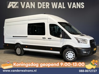 Ford Transit 2.0 TDCI 170pk L4H3 Dubbele Cabine Euro6 Airco | 6-zits | Camera | LED | Apple Carplay Cruisecontrol, Android Auto, Stoelverwarming, Verwarmde Voorruit, Parkeersensoren, Bijrijdersbank