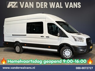 Ford Transit 2.0 TDCI 170pk L4H3 Dubbele Cabine Euro6 Airco | 6-zits | Camera | LED | Apple Carplay Cruisecontrol, Android Auto, Stoelverwarming, Verwarmde Voorruit, Parkeersensoren, Bijrijdersbank