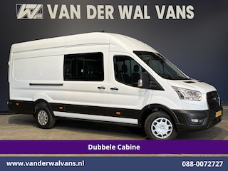 Ford Transit 2.0 TDCI 170pk L4H3 Dubbele Cabine Euro6 Airco | 6-zits | Camera | LED | Apple Carplay Cruisecontrol, Android Auto, Stoelverwarming, Verwarmde Voorruit, Parkeersensoren, Bijrijdersbank