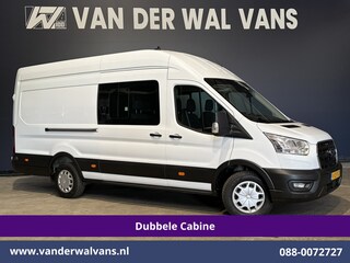 Ford Transit 2.0 TDCI 170pk L4H3 Dubbele Cabine Euro6 Airco | 6-zits | Camera | LED | Apple Carplay Cruisecontrol, Android Auto, Stoelverwarming, Verwarmde Voorruit, Parkeersensoren, Bijrijdersbank