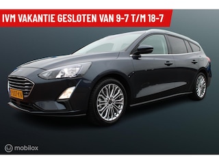 Ford Focus Wagon 1.0 EcoBoost 155 PK Hybrid Titanium X Business, Panoramadak, Stoel-stuurverwarming, Comfortstoel, Donker glas, 17 Inch LMV, Pdc voor + achter + camera