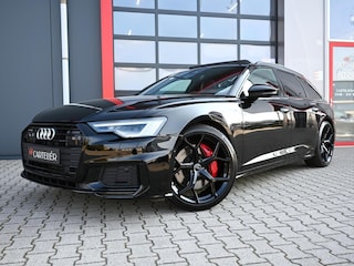 Audi A6 Avant 55 TFSI e quattro S-Line Competition | 21'' RS6 | 367PK | Pano | Leder | Memory | Ambient+ | Head-Up | Trekhaak | Carplay / Android Auto | Keyless | ACC | Lane Assist | Matrix Led | Stoelverwarming | Dodehoek detectie | Virtual Cockpit
