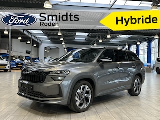 Skoda Kodiaq 1.5 TSI PHEV 204 pk Sportline | Stoelverw. | Stuurverw. | El. a. klep | El. verst. stoel + geh. | LED | 19" | Keyles entry |
