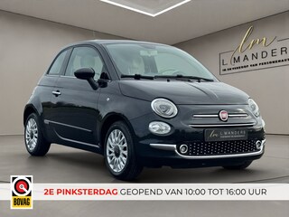 Fiat 500 1.2 Lounge 2017 ZWART | Panoramadak | Apple CarPlay | Benzine |