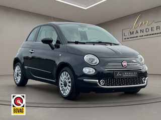 Fiat 500 1.2 Lounge 2017 ZWART | Panoramadak | Apple CarPlay | Benzine |
