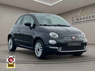 Fiat 500 1.2 Lounge 2017 ZWART | Panoramadak | Apple CarPlay | Benzine |
