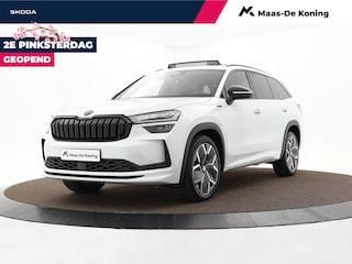 Skoda Kodiaq 1.5 TSI 204pk DSG PHEV Sportline Business · Panoramadak · CANTON Audio · 360gr. camera · Elektrische stoelverstelling · Achterbank verwarmd · 20'' inch · Apple/Android Car Play · Garantie t/m 24-11-2028 of 100.000km