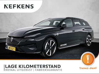 Peugeot 308 SW GT 54 kWh 156pk | DEMO | 444km WLTP Actieradius | Navigatie | 360° Camera | Handsfree Achterklep | Keyless | Stoel- en stuurverwarming | Matrix LED koplampen | Adaptieve Cruise Control | Sportstoel Leder/Alcantara elektrisch+massage | Climate Control | Parkeersensoren v+a | Dodehoeksensor | Draadloze Apple CarPlay / Android Auto + telefoonlader | Donker getint glas | 18" lichtmetalen velgen |
