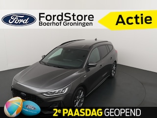 Ford Focus Wagon Ecoboost Hybrid 125 pk ST-line | Winter Pack | Nieuwe 4 seiz. banden | Navi | Clima | Cruise | Dr. loos Apple Carplay
