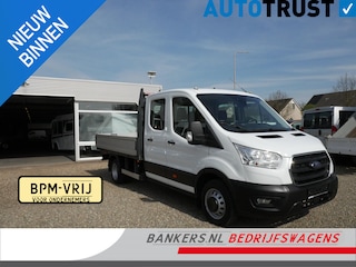 Ford Transit 2.0 TDCI 170PK, L3, Pickup, Dubbel cabine, Airco, Dubbel lucht, Trekhaak 3.500 KG, Laadbak L*B*H = 315*210*40