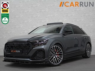 Audi Q8 60e 490pk Competition RS-Stoelen | 4WS Achteras Besturing | OLED | Laser | SQ8 Uitgevoerd | Massage | Ventilatie | Valcona Leder+ Pakket | B&O Sound | 23'' | Alcantara hemel | Head-Up | Soft-Close | Panodak | 2x Memory | Trekhaak | Keyless-Entry | Luchtvering | Nw.Pr. 155.000,= | Nieuw! 13km 2026 | Fabrieksgarantie | Direct rijden.