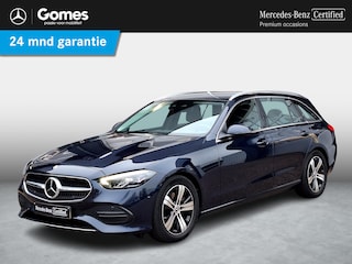 Mercedes-Benz C-klasse Estate 200 Launch Edition Luxury Line | Trekhaak | Rijassistentiepakket | Achteruitrijcamera | Sfeerverlichting | Stoelverwarming | Dodehoekassistentie | Elektrische achterklep