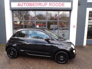 Fiat 500 1.2 Cabrio Automaat Black Lounge CAMERA,LEDER,LMV!
