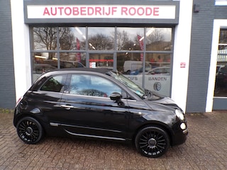 Fiat 500 1.2 Cabrio Automaat Black Lounge CAMERA,LEDER,LMV!