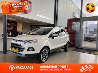 Ford Ecosport 1.0 EcoBoost Titanium,Dealeronderhouden,Navigatie,Parkeerassistent,Climate&Cruisecontrol,Spraakbediening.Trekhaak,Achteruitrijsensoren,Voorstoelen Verwarmd,Keyless,17 Inch Lmv