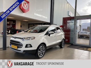 Ford Ecosport 1.0 EcoBoost Titanium,Dealeronderhouden,Navigatie,Parkeerassistent,Climate&Cruisecontrol,Spraakbediening.Trekhaak,Achteruitrijsensoren,Voorstoelen Verwarmd,Keyless,17 Inch Lmv