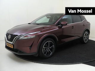 Nissan Qashqai 1.3 MHEV Tekna | Design Pack | achteropkomend verkeer waarschuwing | airco automatisch | Apple Carplay/Android | Autonomous Emergency Braking | cruise control adaptief | dodehoekdetectie met correctie | lederen interieurdelen | lederen/stof bekleding | lichtmetalen velgen 19" | matrix LED koplampen | navigatiesysteem full map |