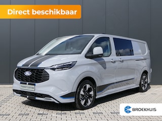 Ford Transit Custom 320 2.5 PHEV L2H1 Sport DC | Dubbele Cabine | 19 Inch | Dubbele Schuifdeur | Trekhaak | Adaptive LED | 360 Camera | Adaptive Cruise