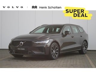 Volvo V60 T6 Plug-in hybrid AWD Plus Dark | Trekhaak | Rondomzicht camera | Verwarmbare voorstoelen + achterbank | Premium audio by Harman Kardon | Verwarmbaar stuurwiel + voorruit
