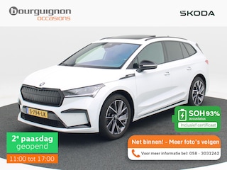 Skoda Enyaq iV 80 Sportline 204 Pk | Panorama dak | Adaptive cruise | Camera | Trekhaak | CarPlay | Stoel Verwarming | 20 Inch