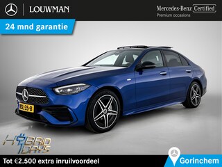 Mercedes-Benz C-klasse 300 e Business Solution AMG AMG Line | Night Pakket | Panorama SChuif-Kanteldak | Alarm | Distronic. Inclusief 24 maanden MB Certified garantie voor Europa.