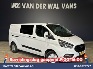 Ford Transit Custom 2.0 TDCI 130pk L2H1 Dubbele Cabine Euro6 Airco | 6-Zits | Camera | Navigatie | Apple Carplay | LED Android Auto, Cruisecontrol, Stoelverwarming, Verwarmde voorruit, Parkeersensoren