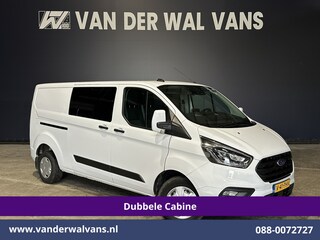 Ford Transit Custom 2.0 TDCI 130pk L2H1 Dubbele Cabine Euro6 Airco | 6-Zits | Camera | Navigatie | Apple Carplay | LED Android Auto, Cruisecontrol, Stoelverwarming, Verwarmde voorruit, Parkeersensoren